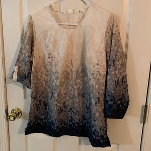 Creation L Ombré Effect Patterned Blouse Size 8